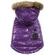 FouFou Dog Winter Coat Purple